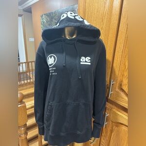 American Eagle Outfitters Black Hoodie with Logo